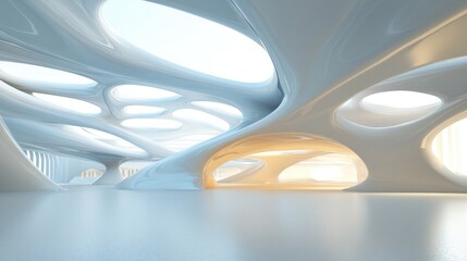 Fototapeta premium Abstract Modern Architectural Interior Design Space