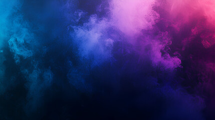 Fototapeta premium Dark purple blue black abstract grainy background, glowing vibrant color gradient shape, noise texture poster header banner cover design 