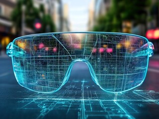 Smart glasses city navigation augmented reality