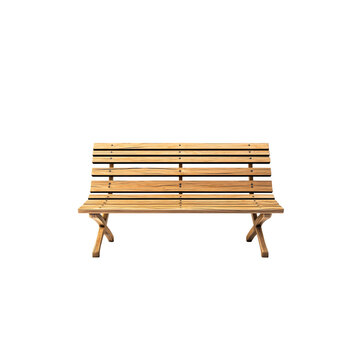 recommend clip art: A wooden park bench isolated on transparent background.