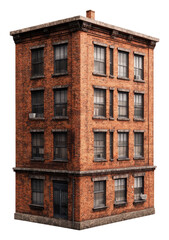 Fototapeta premium Urban Brick Apartment Building Exterior