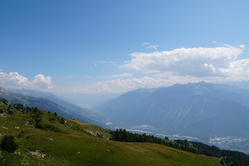 Scenery of Cabane-des-Violettes Trail - Crans-Montana, Switzerland	