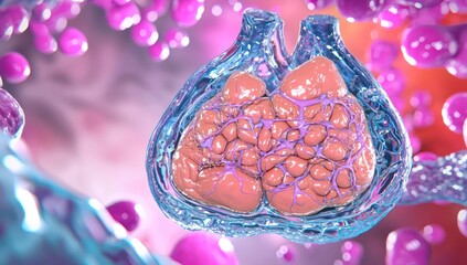 Thyroid disorder signs, glandular enlargement seen, hormonal issues monitored
