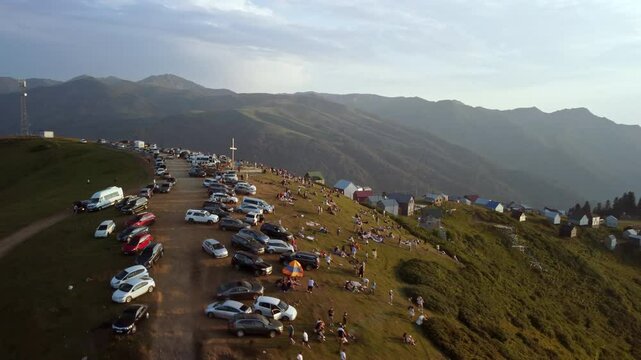 Gomis Mta, Guria Sunset in the Georgian Highlands