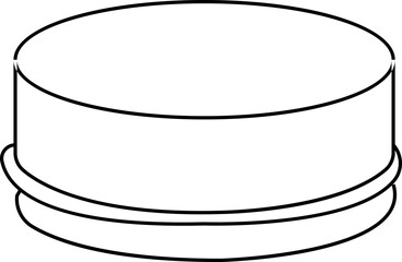 Bottle caps icon, Reuse plastic caps. Pixel Perfect Vector Thin Line Icons. Simple Minimal Pictogram elements, Drinking bottle cap, Soda bottle cap silhouette. isolated on transparent background