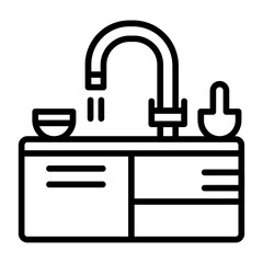 Kitchen Sink Vector Icon