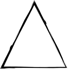 Triangle frame brush strokes