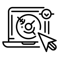 Click Through Rate Vector Icon