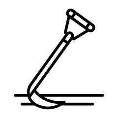 Hoe Vector Icon