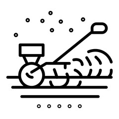 Plowing Vector Icon