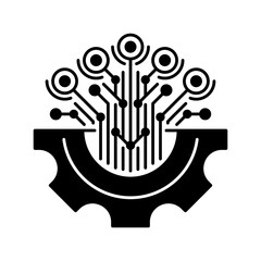 Machine Learning line icon. Universal creative premium symbol. Vector sign icon logo template. Vector illustration