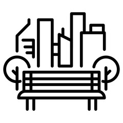 City Bench Icon