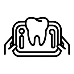 Dental Mouth Tray Icon