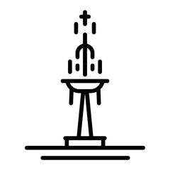 Village Square Vector Icon