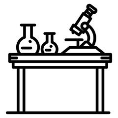 Laboratory Bench Icon