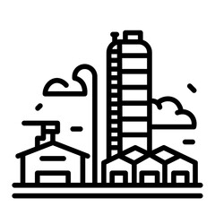 Petroleum Tank Farm Icon