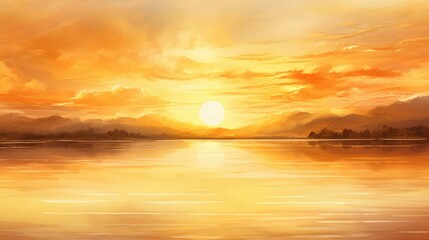 Obraz premium painting water color gold