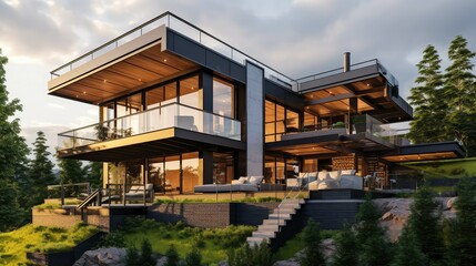 Fototapeta premium design modern houses