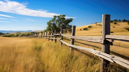 Fototapeta premium charming wood fencing