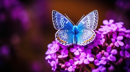 up common blue butterfly