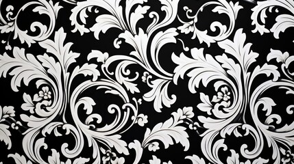 design black and white damask