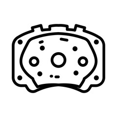 Brake Pads Vector Icon