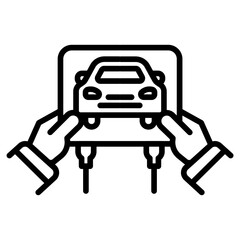 Car Diagnostic Vector Icon