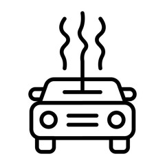 Car Heater Vector Icon