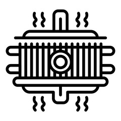 Radiator Cap Icon