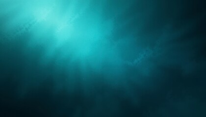 Fototapeta premium Mysterious turquoise waves abstract ocean digital artwork calm atmosphere wide angle conceptual depth