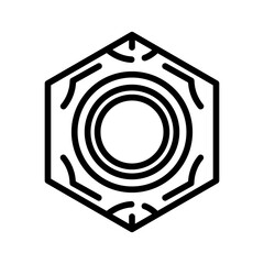 Wheel Lug Nut Icon