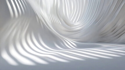 Obraz premium Elegant Abstract Wavy Lines on White Background