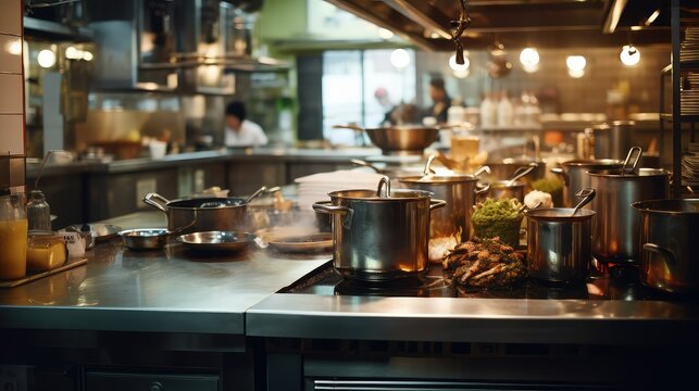 kitchen metal counter
