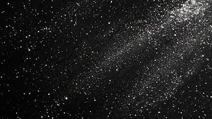 Obraz premium Cosmic Black and White Starry Texture Background