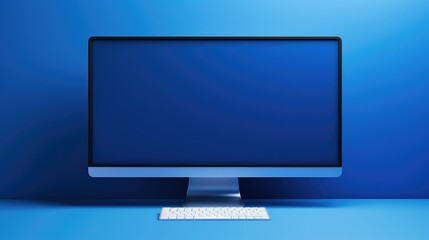 monitor blue computer