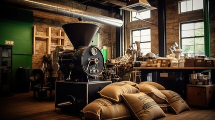 burlap coffee rustic