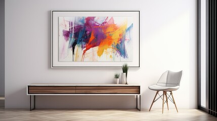 table white wall interior