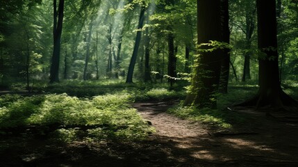 Obraz premium sunlight forest textures