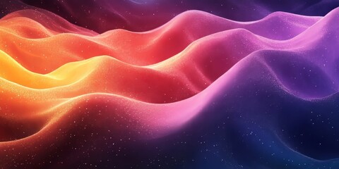 Obraz premium Multicolored Gradient Light Flow with a Grainy Texture, Generative AI