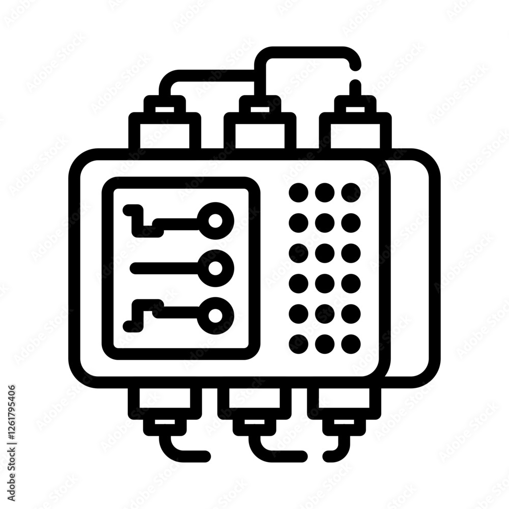 Poster programmable logic controller icon