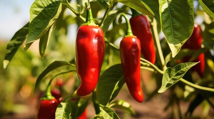 red jalapeno pepper plant