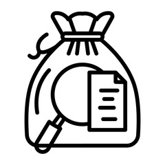 Evidence Bag Vector Icon