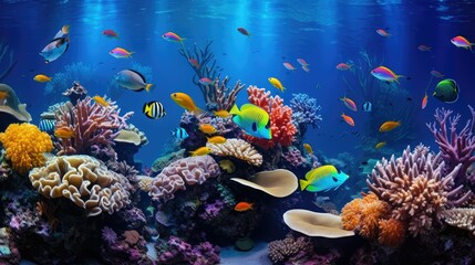 Fototapeta premium reefs green and blue graphics