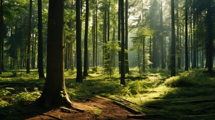 Naklejka premium leaves background of trees