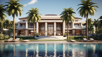 opulence house palm tree