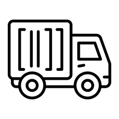 Freight Truck Vector Icon