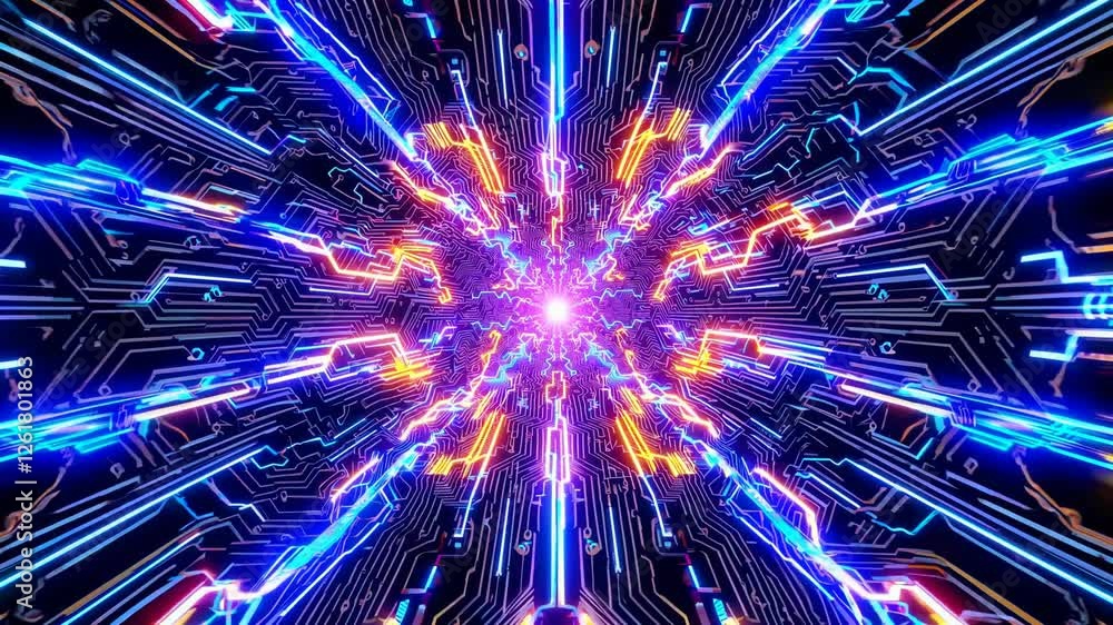 Aufkleber abstract fractal background