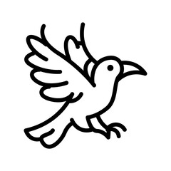 Crow Vector Icon