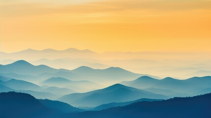 landscape yellow blue gradient