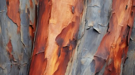 Fototapeta premium bark eucalyptus trees isolated